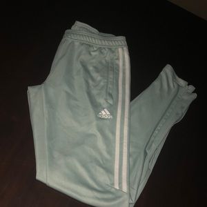 Mint green adidas pants